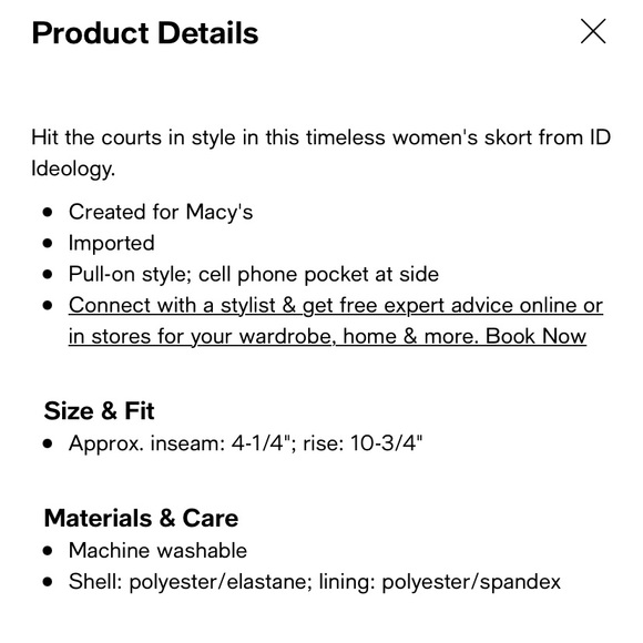 Ideology black skort - Picture 7 of 11